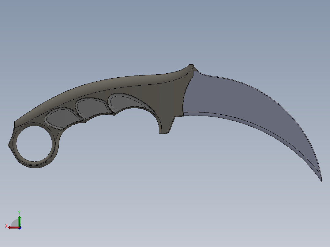 爪子刀、刀(32)后视图