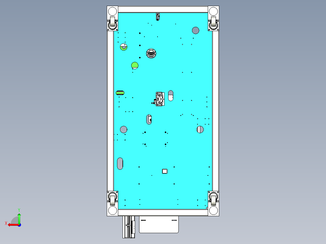 剥线压端子设备3D模型后视图