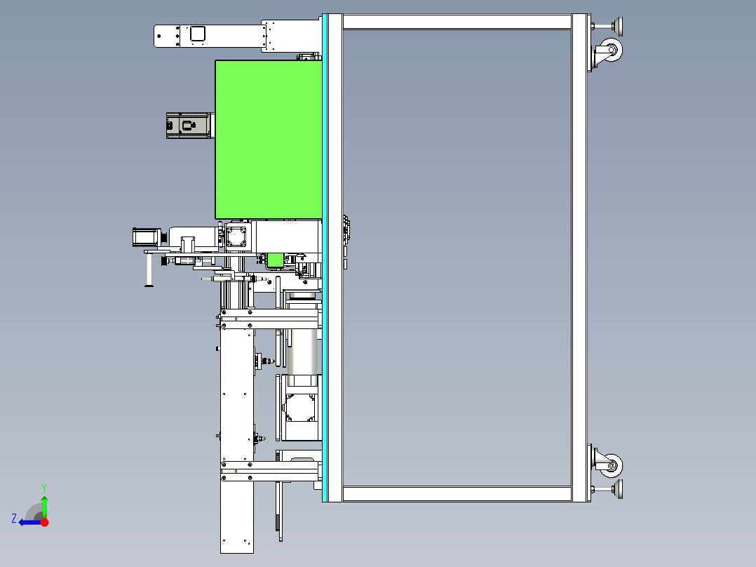 剥线压端子设备3D模型右视图