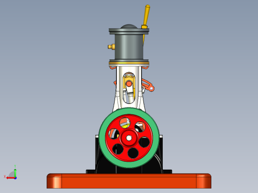带倒档的微型立式蒸汽机 (1830年)miniature-vertical-模型格式为 stp inventor后视缩略图