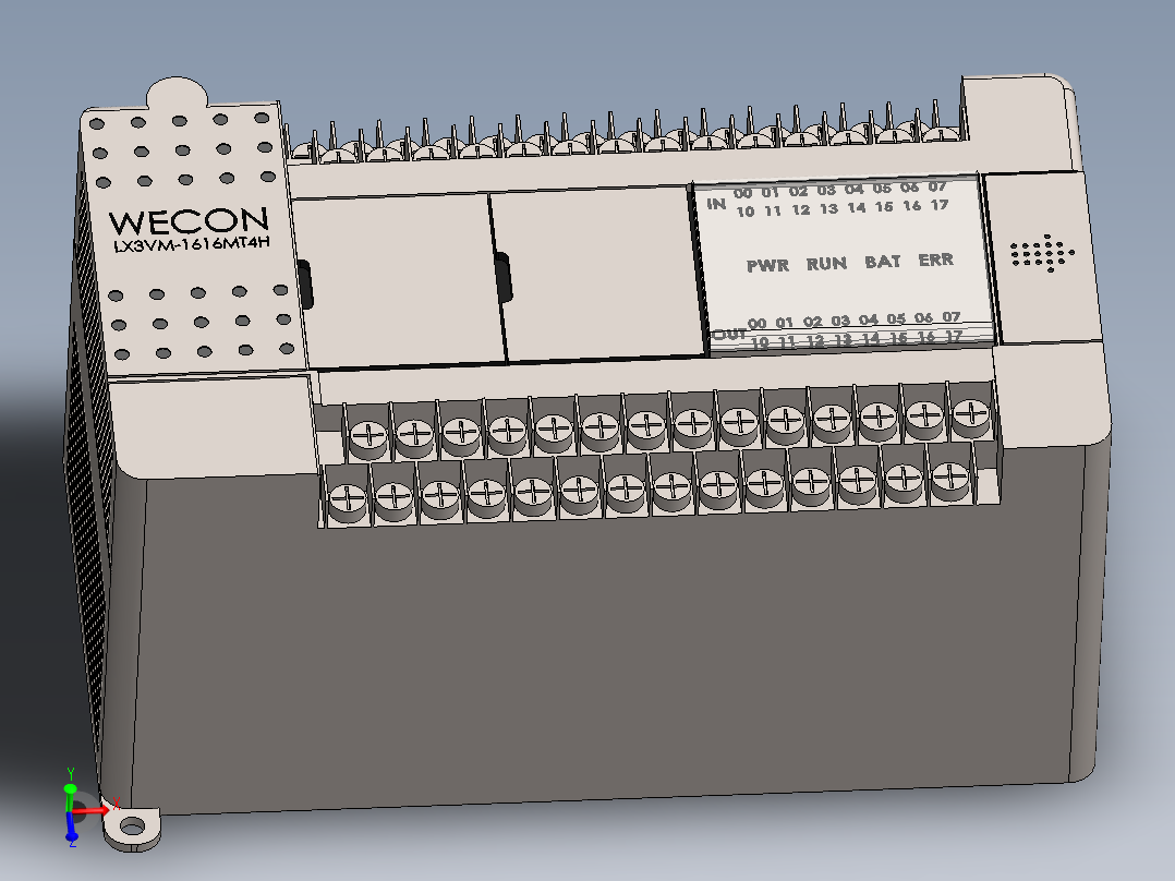 PLC WECON-LX3VM-1616主视图