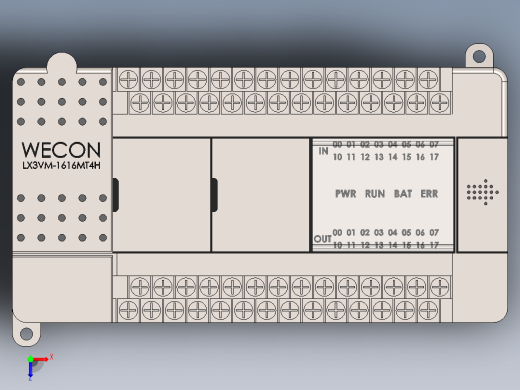 PLC WECON-LX3VM-1616俯视缩略图