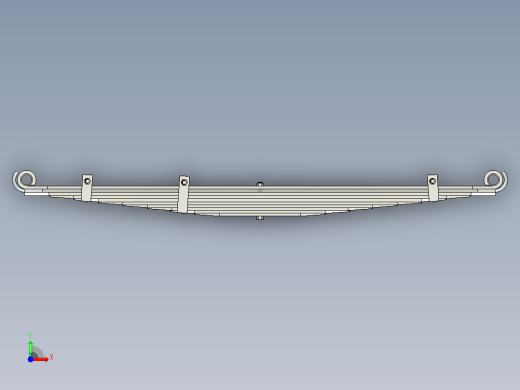 钢板弹簧装配前视缩略图