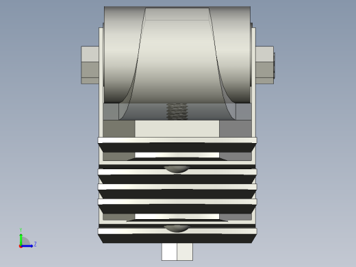 钢板弹簧装配左视缩略图