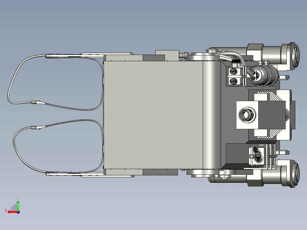 K-36战机弹射座椅三维建模图纸后视图