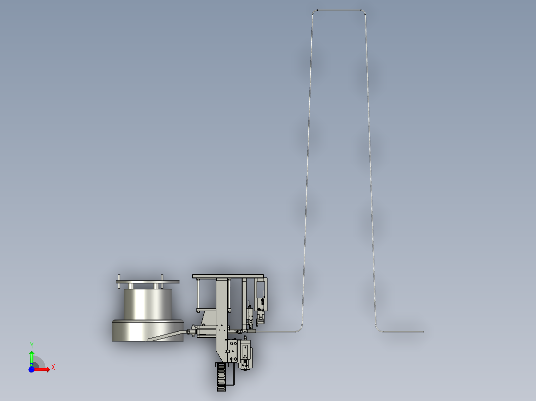 C套管搬运组装SLDASM------装配图前视图