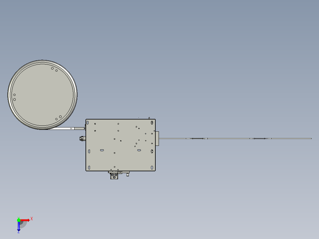 C套管搬运组装SLDASM------装配图俯视图