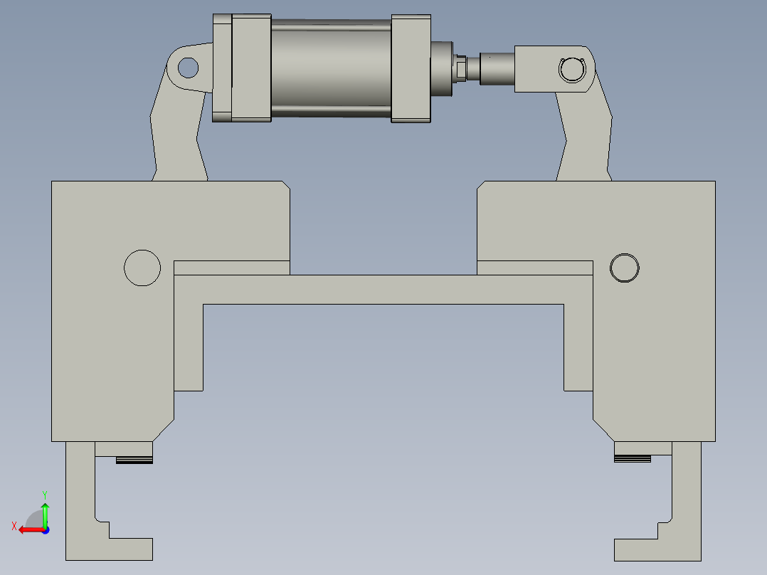 AF机械锁A组合后视图