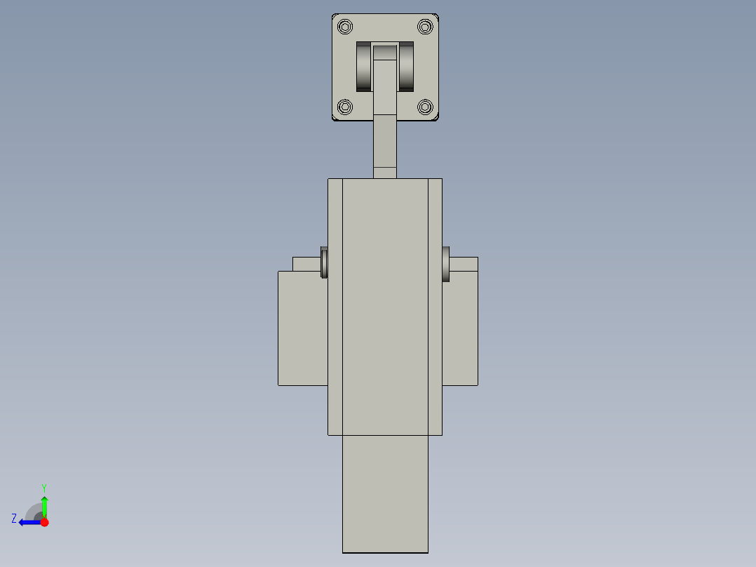 AF机械锁A组合右视图