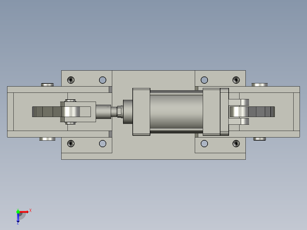 AF机械锁A组合俯视图