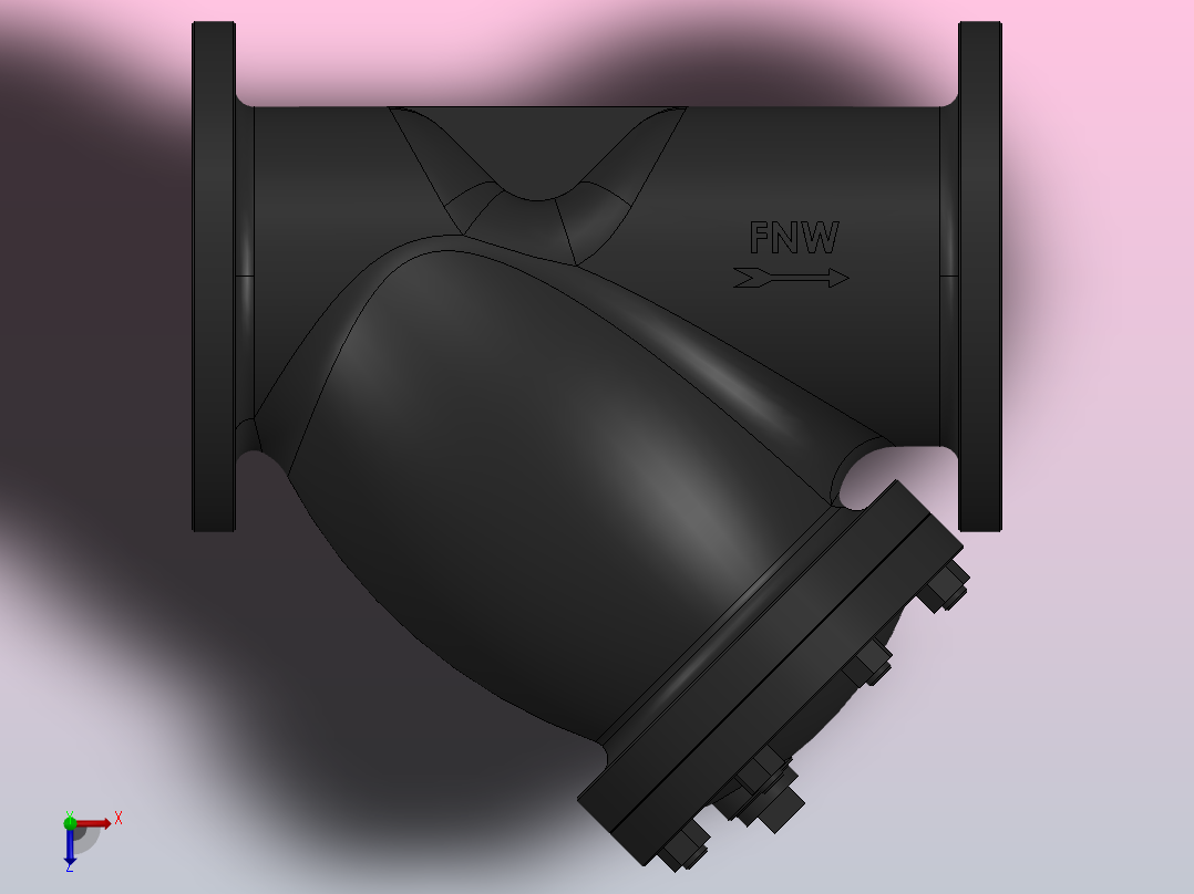 阀门、过滤器FNW-FNW558AX俯视图