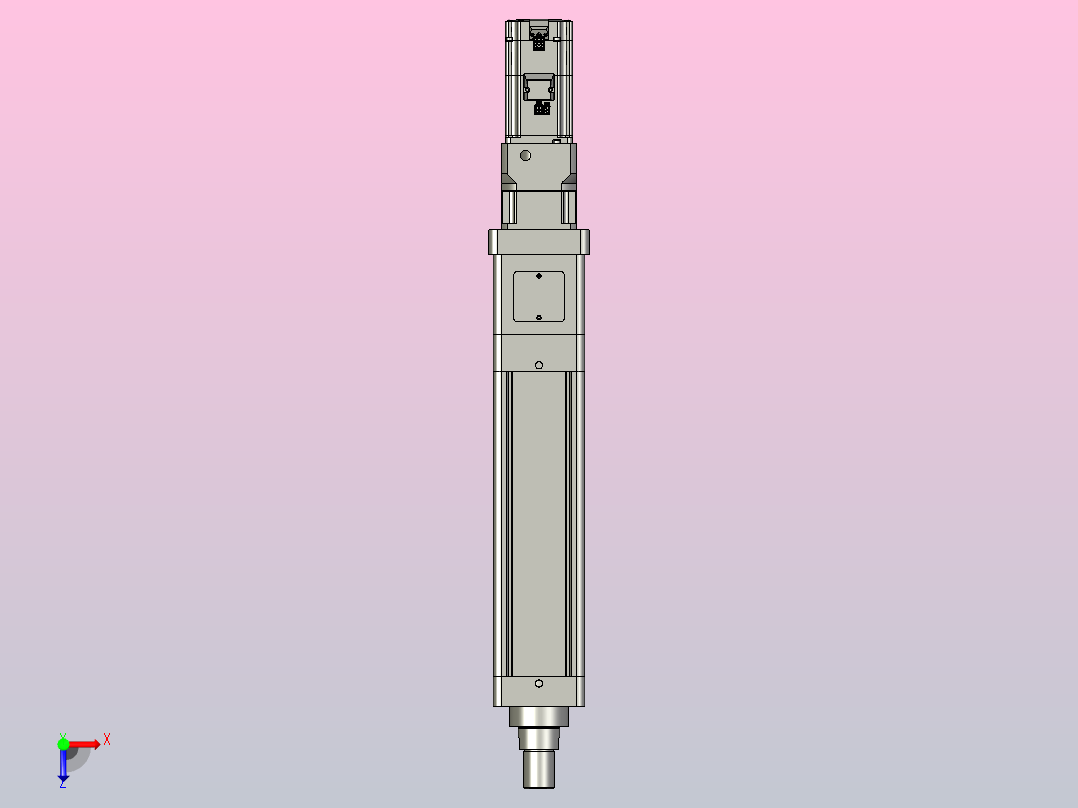 轻载电动缸TPA-ESR100-3210C-L200-M-W-P75-JX-C3俯视图