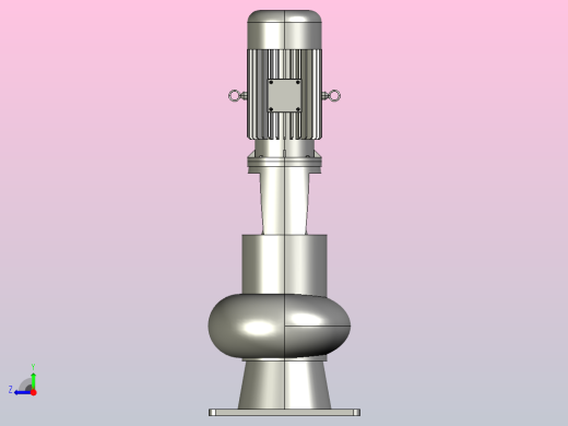 WL(Ⅱ)型系列立式排污泵Ⅱ型-直管[400WLⅡ1500-10-55]右视缩略图