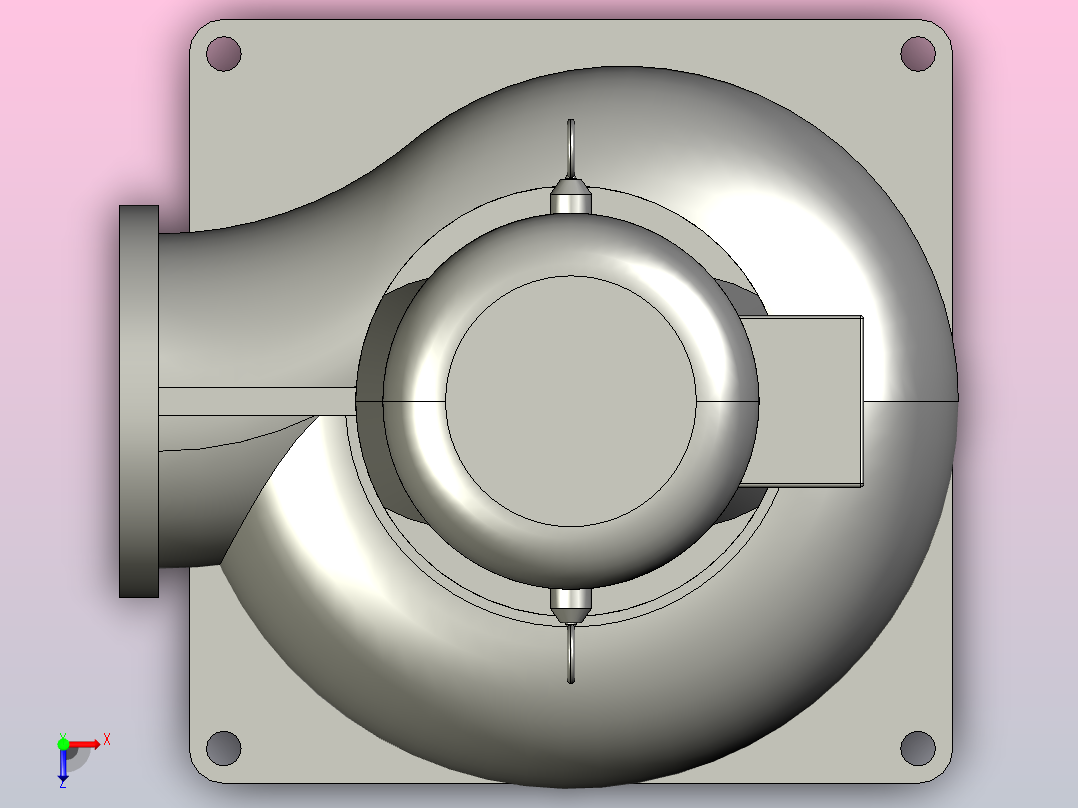 WL(Ⅱ)型系列立式排污泵Ⅱ型-直管[400WLⅡ1500-10-55]俯视图
