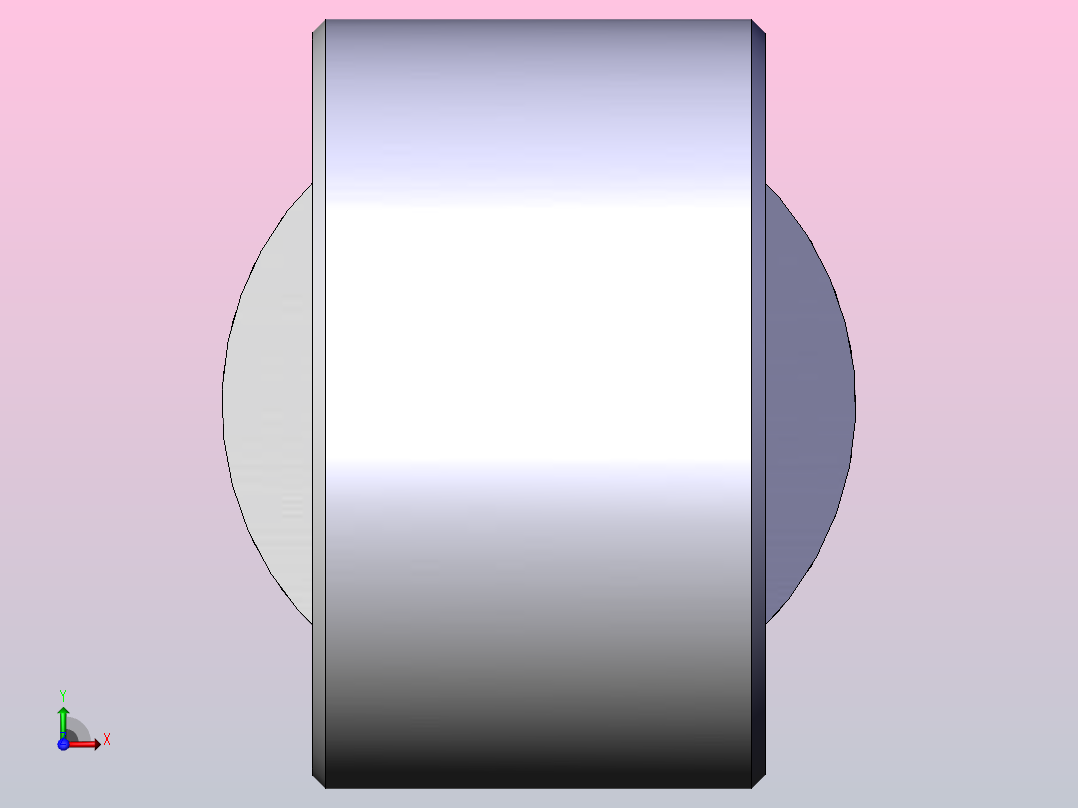 气缸附件I-20单肘接头前视图