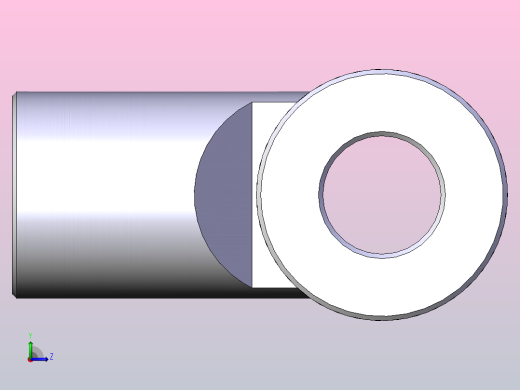 气缸附件I-20单肘接头左视缩略图