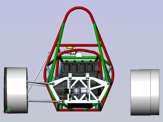 后驱赛车3D模型后视缩略图