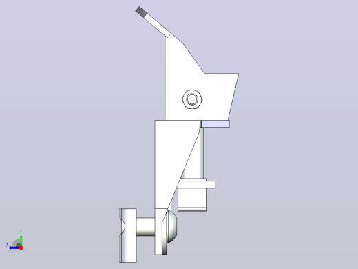 适用于转向脚轮D100／D125 140×110的旋转锁右视缩略图