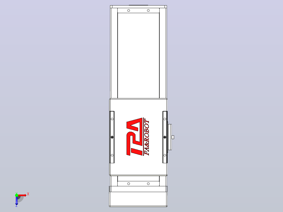 滚珠丝杠直线轴带导轨全封闭TPA-HCR-110D-1610C-L150-MP-Y-P40-N3俯视图