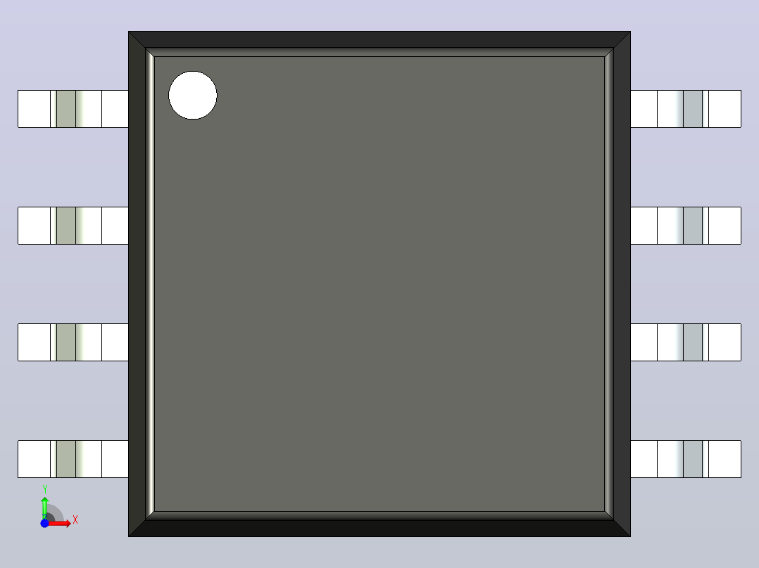 106x SOIC 封装（小外形集成电路）SOIC127P780X205-8N前视图