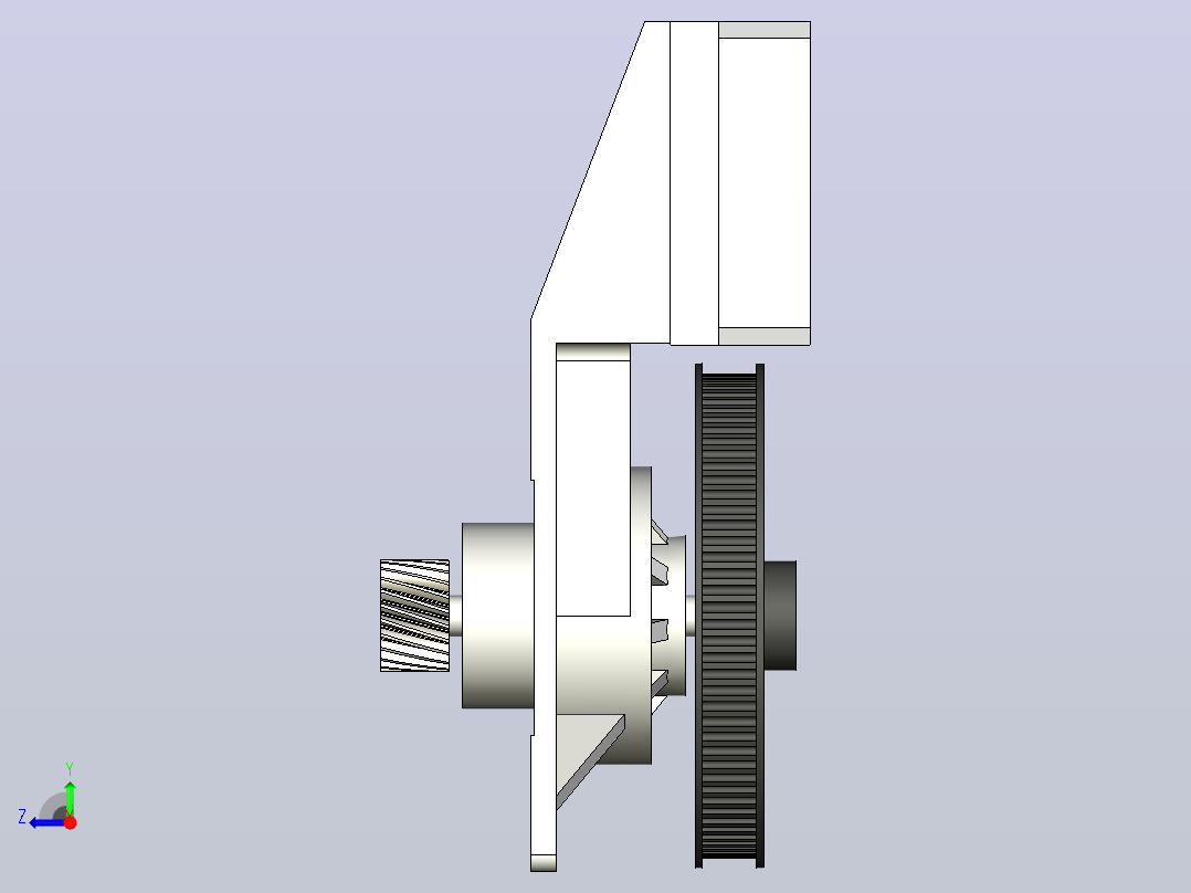CNC 雕刻机右视图