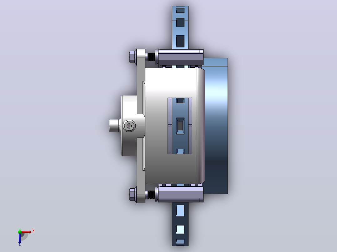 M1375-浮钳盘式制动器（sw16+catia+说明书）俯视图