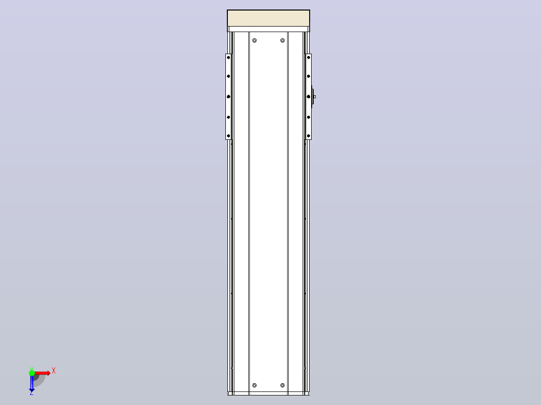日规模组半封闭丝杆TPA-HNR-220D-3210C-L600-MP-C-P1K-N3俯视图