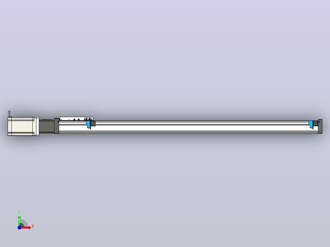 FSL120 直线模组[FSL120-E1000-10C7-BC-B86]前视图