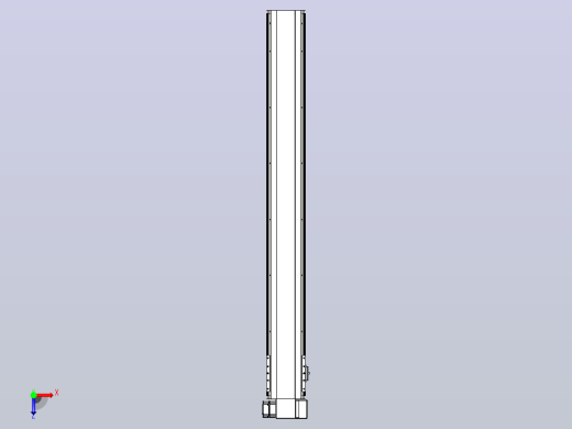 皮带直线轴半封闭可选导轨TPA-HNB-140D-120-L1150-RP-Y-P40-N3俯视缩略图