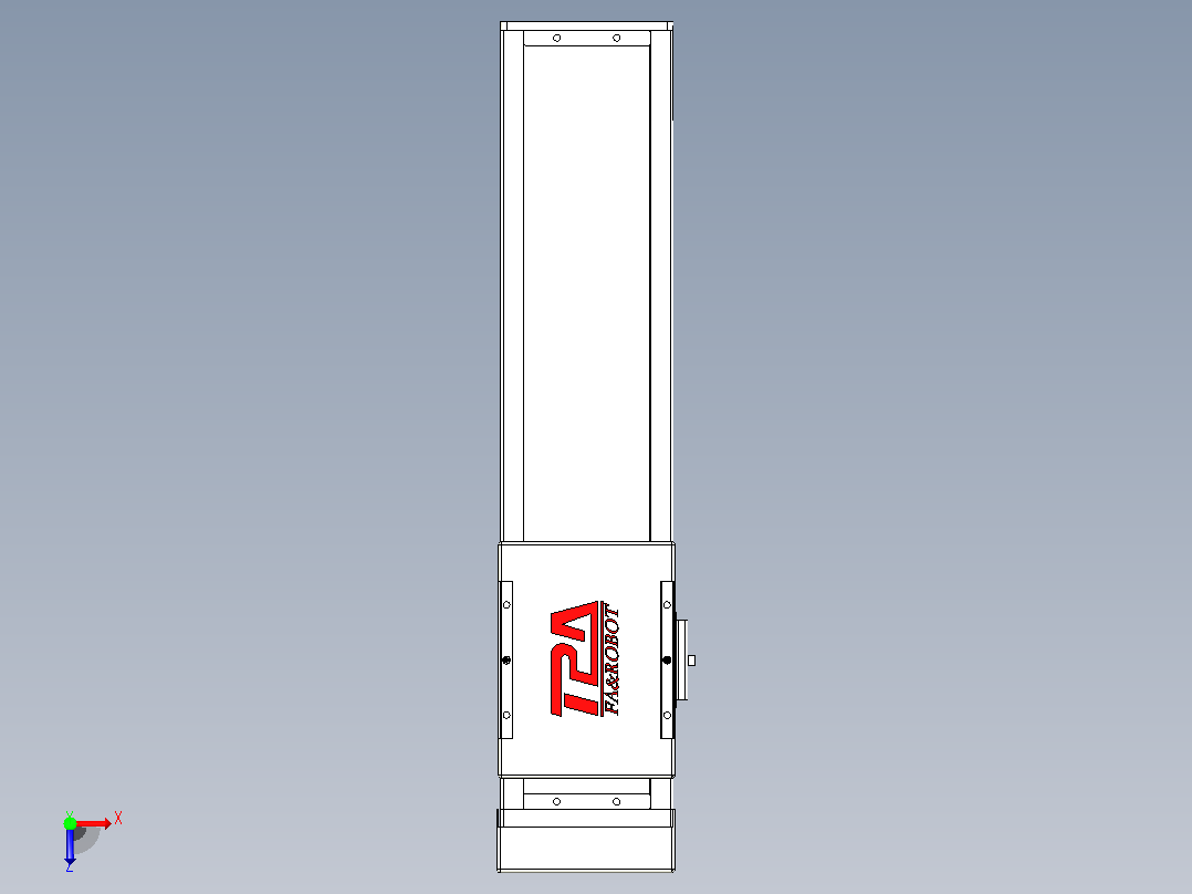 滚珠丝杠直线轴带导轨全封闭TPA-HCR-110D-1610C-L300-MP-Y-P40-N3俯视图