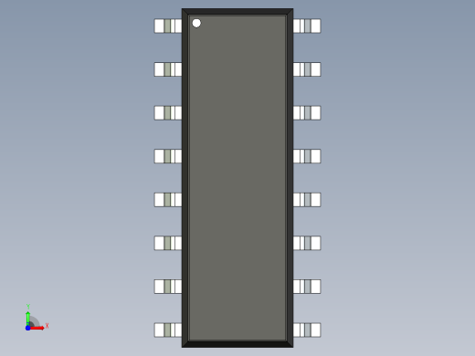 106x SOIC 封装（小外形集成电路）SOIC254P1016X350-16N前视缩略图