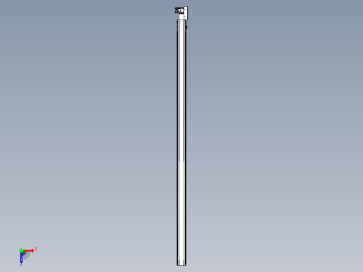 皮带直线轴半封闭可选导轨TPA-HNB-105D-90-L2550-ML-Y-P20-N3俯视缩略图
