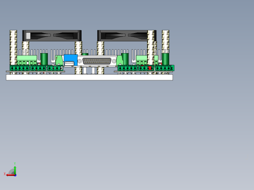 数控单元安装设计(CNC 5Axis控制器);4 个 TB6600 4.5A 驱动器单元3 转换费;2 个风扇 8015后视缩略图