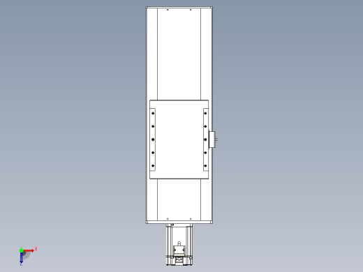 滚珠丝杠直线轴带导轨全封闭TPA-HCR-202D-2510C-L250-M-Y-P75-N3俯视缩略图