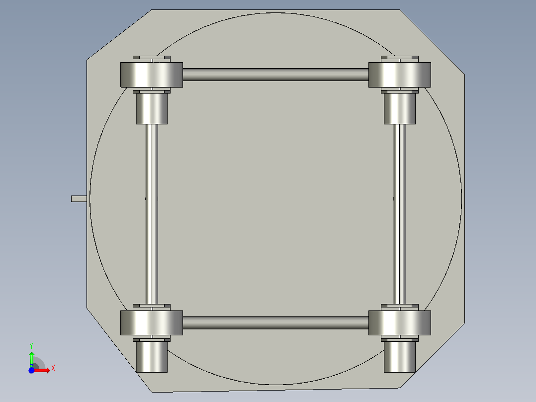超大型工件测量装置设计（cad+pro+说明书）前视图
