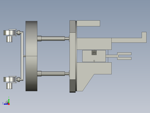 超大型工件测量装置设计（cad+pro+说明书）右视缩略图