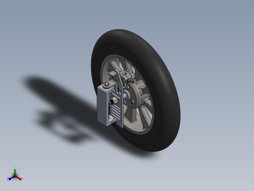 摩托车前轮总成