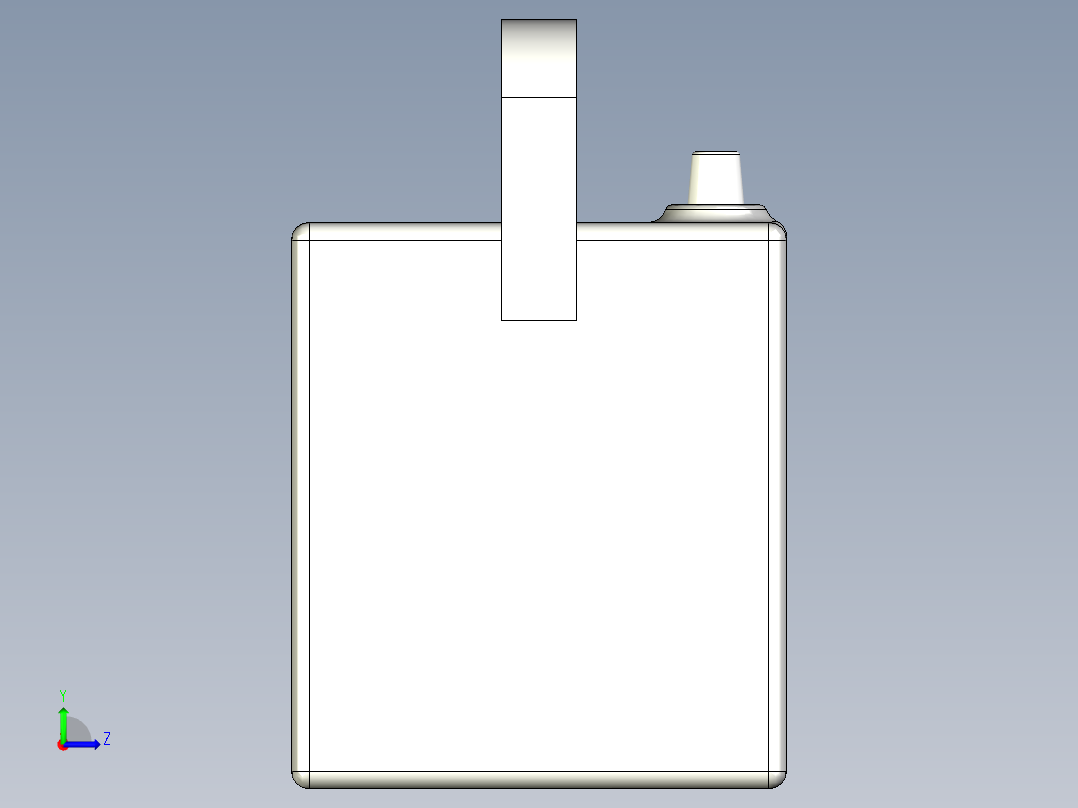 汽车电池左视图