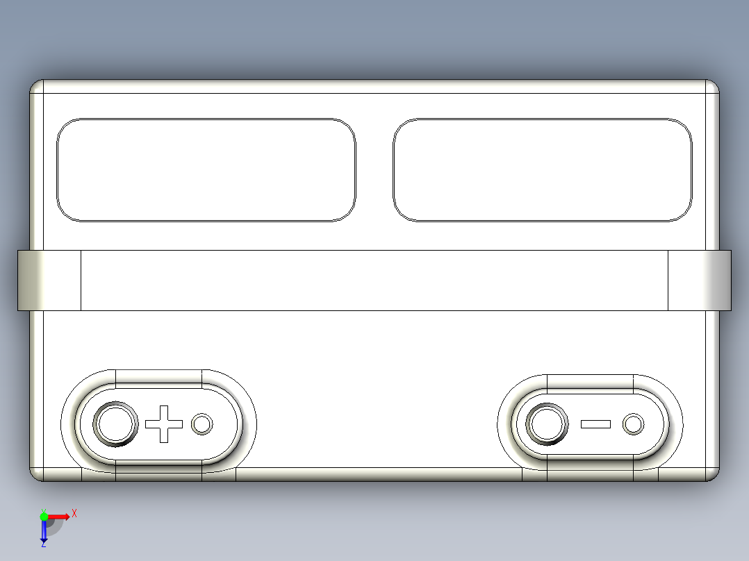 汽车电池俯视图