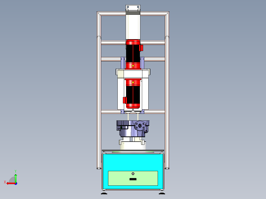 A4_内平面抛光机（缸体单面研磨机）后视图