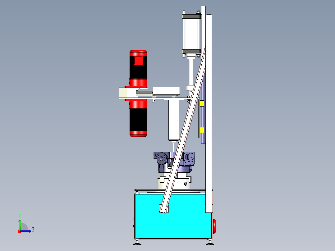 A4_内平面抛光机（缸体单面研磨机）左视图