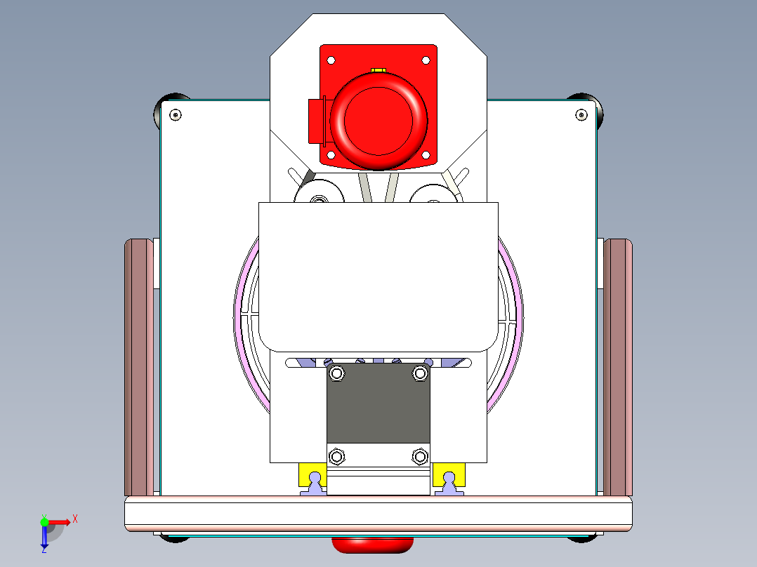 A4_内平面抛光机（缸体单面研磨机）俯视图
