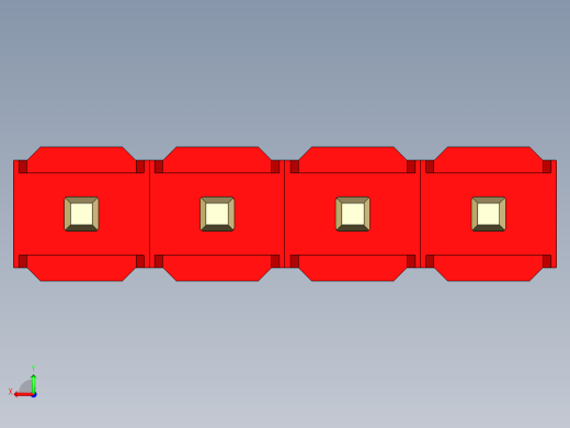 彩色公头100mil（2.54mm）系列-DS1021_red_1x04p_100mil_Type5_rev1.0后视缩略图