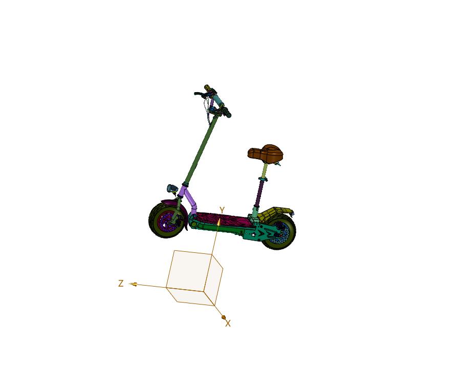 高速越野电动刹带定位踏板车