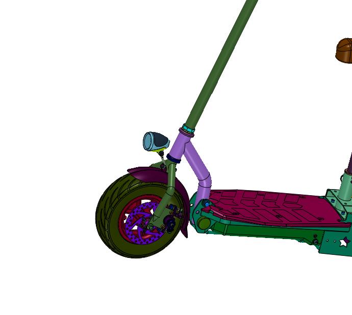 高速越野电动刹带定位踏板车