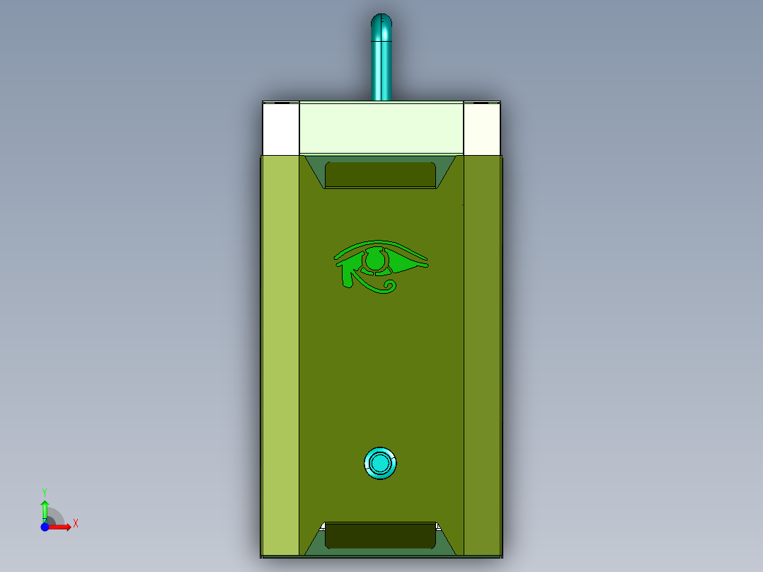 手提时尚便携小巧itx主机前视图