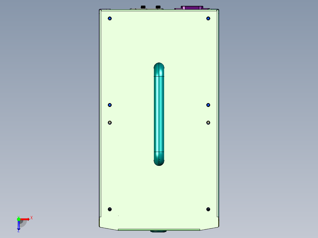 手提时尚便携小巧itx主机俯视图