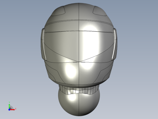 Arai头盔3D模型前视缩略图