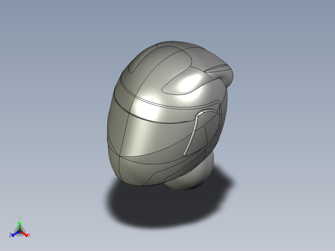 Arai头盔3D模型正等轴测图