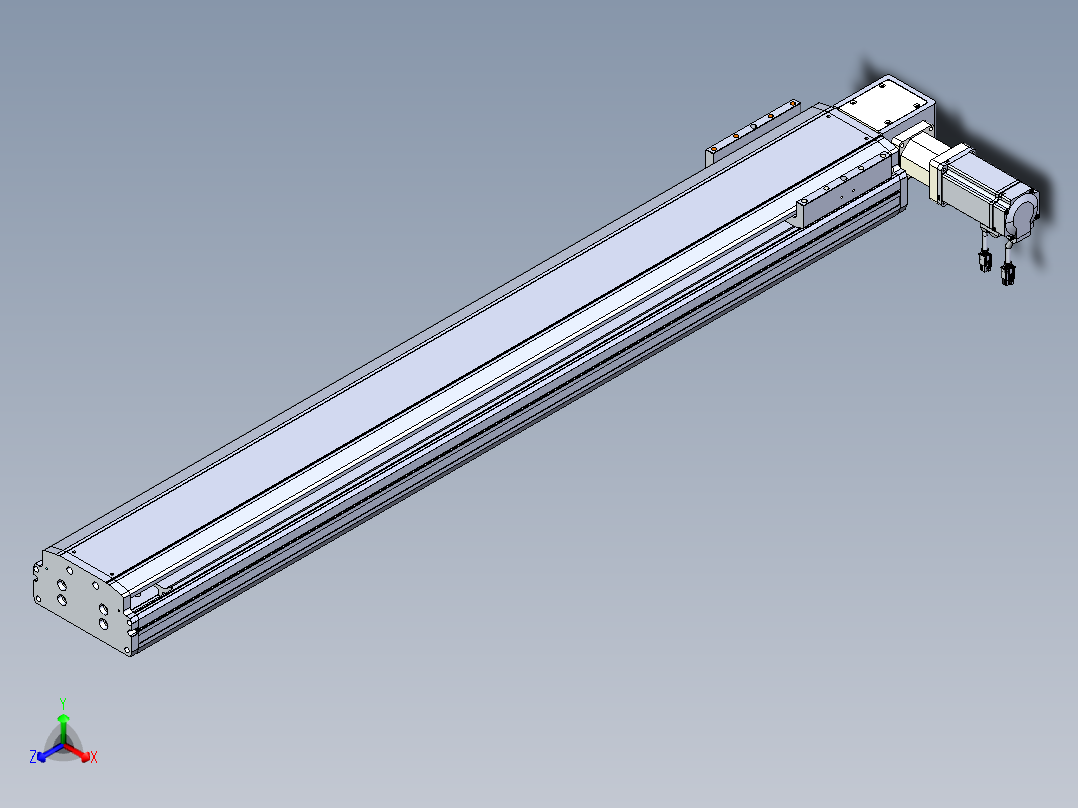东锦同步带传动-直线滑台模组DH170B-L150-S1050-BL-P400W-C3主视图